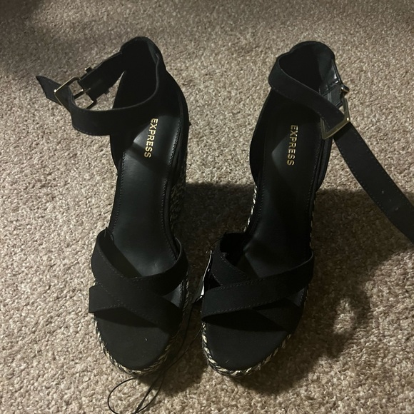 Black platform espadrilles - Picture 2 of 4